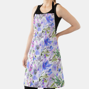 PixDezines Watercolor Zomer Bloemen Schort
