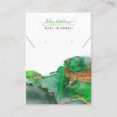 PixDezines Waterverf Abstracte Galaxy Jewelry Visitekaartje (Voorkant)