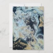 PixDezines Waterverf Abstracte Ocean Gold Seafoam Kaart (Achterkant)