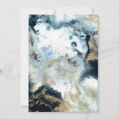 PixDezines Waterverf Abstracte Ocean Gold Seafoam Kaart (Achterkant)