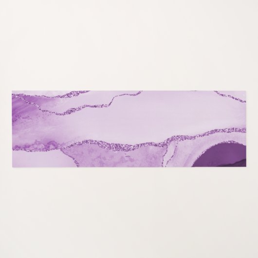 PixDezines Waterverf Agaat, Paarse Yogamat (Achterkant (horizontaal))