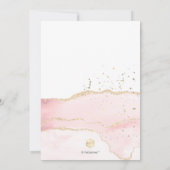 PixDezines Waterverf Agate 1e verjaardag doop Kaart (Achterkant)