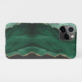 PixDezines WATERVERF AGATE DARK GREEN iPhone Hoesje (Achterkant horizontaal)