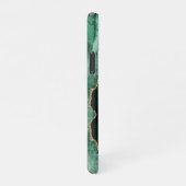 PixDezines WATERVERF AGATE DARK GREEN iPhone Hoesje (Rechterkant)