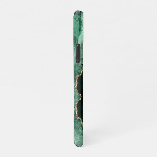 PixDezines WATERVERF AGATE DARK GREEN iPhone Hoesje (Rechterkant)