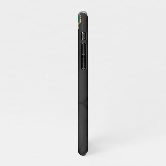 PixDezines WATERVERF AGATE DARK GREEN iPhone Hoesje (Linkerkant)