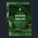 PixDezines Waterverf Agate Dark Green Mitzvah   Kaart<br><div class="desc">PixDezines moderne Bar Mitzvah.  Waterverf Agate in donkergroen / jager groen / smaragdgroen,  geaccentueerd met faux goudazen.  DIY voor om het even welke gebeurtenis,  schrap eenvoudig ongebruikte lagen.  Dankzij ons dynamische ontwerp kunt u alle elementen bewerken.  

Copyright © 2021 PixDezines™.   Alle rechten voorbehouden.</div>