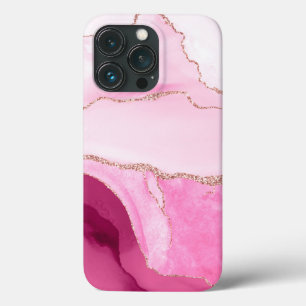 PixDezines WATERVERF AGATE, PINK QUARTZ Hoesje-Mat Case-Mate iPhone Case