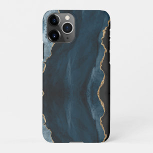 PixDezines WATERVERF AGATE SLATE BLUE iPhone 11Pro Hoesje