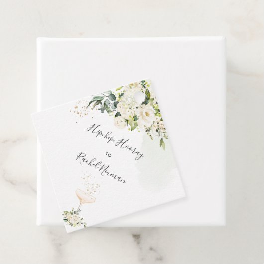 PixDezines Waterverf Alabaster Roos Bedankjes Labels (In situ)