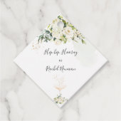 PixDezines Waterverf Alabaster Roos Bedankjes Labels (Voorkant)