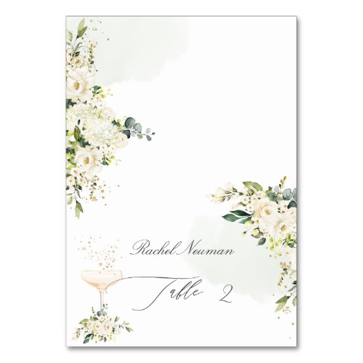 PixDezines Waterverf Alabaster Roos Tent Kaart (Voorkant)