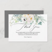 PixDezines Waterverf Anemone Peonies Bereavement Kaart (Voorkant / Achterkant)