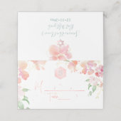 PixDezines Waterverf Bat Mitzvah, Blush Sweetpea Plaatskaartje (Buitenkant ongevouwen)