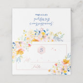 PixDezines Waterverf Bat Mitzvah, Midzomer Rozen Plaatskaartje (Buitenkant ongevouwen)