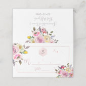 PixDezines Waterverf Bat Mitzvah, Pastel Rozen Plaatskaartje (Buitenkant ongevouwen)