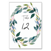 PixDezines Waterverf Blauwe Gom Eucalyptus Kaart (Voorkant)