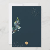 PixDezines Waterverf Blauwe Gom Eucalyptus Kaart (Achterkant)