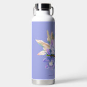 PixDezines Waterverf Bleek Paars Cymbidium Orchid Waterfles (Voorkant)