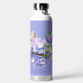 PixDezines Waterverf Bleek Paars Cymbidium Orchid Waterfles (Links)