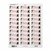 PixDezines Waterverf Bloemen Bourgondië Blush Etiket (Full Sheet)