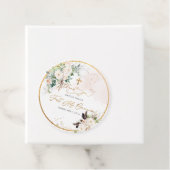 PixDezines waterverf blozen roze rozengemeenschap Bedankjes Labels (In situ)