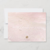 PixDezines Waterverf Blush Coastal Bridesmaid Kaart (Achterkant)