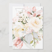 PixDezines Waterverf Blush Cream Rozen Kaart (Achterkant)