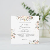 PixDezines Waterverf Blush+Cream-Rozen Kaart (Staand voorkant)