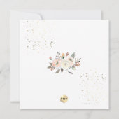 PixDezines Waterverf Blush+Cream-Rozen Kaart (Achterkant)