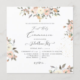 PixDezines Waterverf Blush+Cream-Rozen Kaart