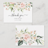 PixDezines Waterverf Blush Cream Rozen Noteer Kaar Notitiekaartje (Voorkant / Achterkant)