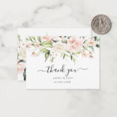 PixDezines Waterverf Blush Cream Rozen Noteer Kaar Notitiekaartje (Voorkant / Achterkant in situ)