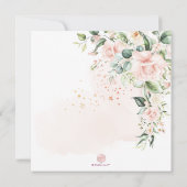 PixDezines Waterverf Blush Cream Rozen Opslaan D Save The Date (Achterkant)