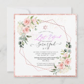 PixDezines Waterverf Blush Peonies Bat Mitzvah In Kaart (Voorkant)