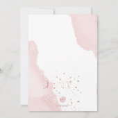 PixDezines Waterverf Blush Pink Christening Kaart (Achterkant)