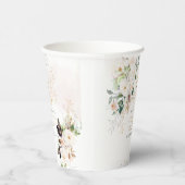 PixDezines waterverf blush roze rozen Baptisme Papieren Bekers (Rechts)