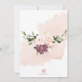 PixDezines Waterverf Blush Roze Stoffig Roos Kaart (Achterkant)