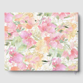 PixDezines Waterverf Blush Sweetpea Bat Mitzvah Gastenboek (Achterkant)