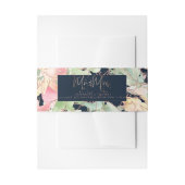 PixDezines Waterverf Blushing Romance Zoeterwten Uitnodigingen Wikkel (Voorkant Voorbeeld)