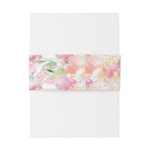 PixDezines Waterverf Blushing Romance Zoeterwten Uitnodigingen Wikkel (Achterkant Voorbeeld)