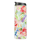 PIXDEZINES WATERVERF CORAL PEONIES THERMOSBEKER (Geroteerd rechts)