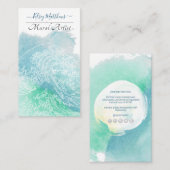 PixDezines Waterverf De Grote Golf, Hokusai Visitekaartje (Voorkant / Achterkant)