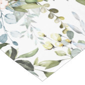 PixDezines Waterverf Dusty Blue Gum Foliage Korte Tafelloper (Hoek)