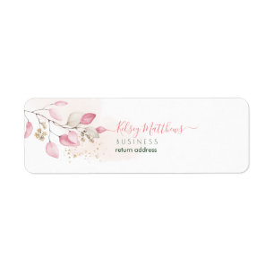 PixDezines Waterverf Dusty Blush Gum Eucalyptus Etiket
