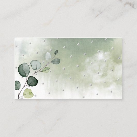 PixDezines Waterverf Eucalyptus Book Request Plaatskaartje (Achterkant)