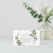 PixDezines Waterverf Eucalyptus Book Request Plaatskaartje (Staand voorkant)