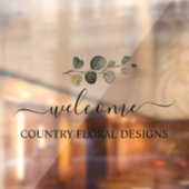 PixDezines Waterverf Eucalyptus Sprig Raamsticker (Vel 2)