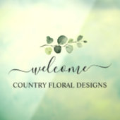 PixDezines Waterverf Eucalyptus Sprig Raamsticker (Vel 3)