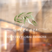 PixDezines Waterverf Eucalyptus Sprig Window Clin Raamsticker (Vel 2)